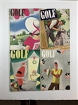 Collection of Ten Vintage GOLF Magazines Edited by Grantland Rice and William D. Richardson circa 1939-1940