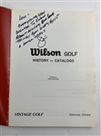 Wilson Golf History - Catalogs, Edited by Jim Kaplan 