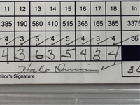 1996 Energizer Senior Tour Championship Signed Golf Scorecard Hale Irwin and Jim Dent PSA/DNA Authentic