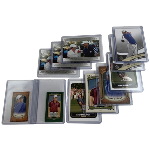 Eleven Rory McIlroy Upper Deck and Sports Illustrated Kids Golf Trading Cards w/ Rookies