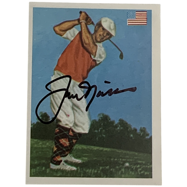 Jack Nicklaus Signed 1979 Quelcom S.A. Ases Mundiales Del Deporte Card #158 JSA ALOA