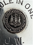 1976 Women's Golf Association of Philadelphia Sterling Silver Hole-In-One Award 