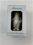 Masters Caddie Gnome Ceramic Holiday Ornament in Original Box