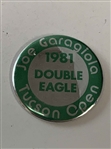 Joe Garagiola & Gerald Ford Dual Signed 1979 Tucson Open Program Cover and 1981 Pinback Button JSA ALOA