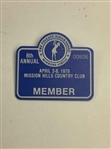 Betsy King & Dinah Shore Signed Magazines w/ (2) Dinah Shore Member Badges & Press Winners Circle Badge JSA ALOA