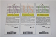Jim Furyk Signed 2003 US Open at Olympia Fields Mon - Sun Ticket Set JSA ALOA