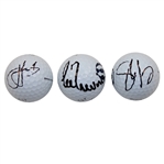 Trevino, Smith & Lowry Signed Open Logo Golf Balls JSA ALOA