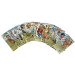 Collection of 21 Ritchie and Co Fairways Favorites Golf Caricature Trading Cards 1992