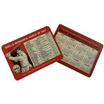 A Pair of Shells Wonderful World of Golf Pocket Calendar and Schedule Cards, 1964 and 1966