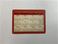 A Pair of Shell's Wonderful World of Golf Pocket Calendar and Schedule Cards, 1964 and 1966