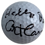 Art Carney Signed Top-Flite XL Golf Ball with Hecklers Ball Inscription Beckett BAS