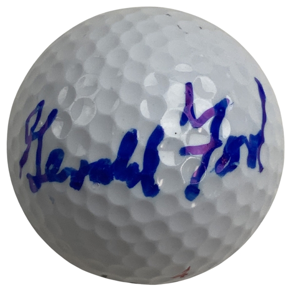 Gerald Ford Signed Golf Ball JSA #CM37401
