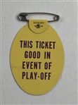 Jack Nicklaus Signed 1965 Masters Tournament SERIES Badge #1995 JSA ALOA