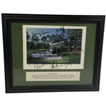 15 Masters Champs w/Tom Watson Signed Print by Artist Jack Chilton - Framed JSA ALOA