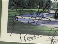 15 Masters Champs w/Tom Watson Signed Print by Artist Jack Chilton - Framed JSA ALOA