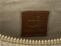 Masters Tournament Italian Handmade Woven Raffia Wristlet Clutch Bag w/Protective Cover