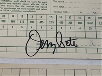 Jerry Pate & Larry Nelson Signed 1976 US Open & 1981 PGA Championship Official Scorecards JSA ALOA