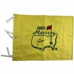 Jack Nicklaus Signed 2001 Masters Tournament Embroidered Flag JSA ALOA