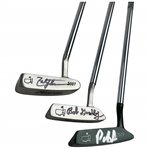 Champs Johnson, Patrick Reed & Bob Goalby Signed Masters Miniature Putters JSA ALOA