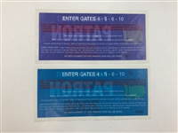 A Collection of (5) Vintage Masters Tournament Patron Parking Permits 1984-2006