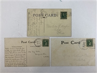(3) Early 20th Century Illustrated Postcards Featuring Women Golfers