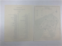 (2) 1986 Masters Tournament Par-3 Contest Pairing Sheets with Course Map