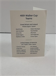 2017 USGA 46th Walker Cup Dinner Program Menu - Scottie Scheffler & Collin Morikawa