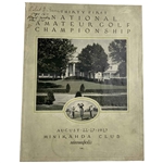 1927 US Amateur Championship at Minikahda Club Official Program - Bobby Jones Win