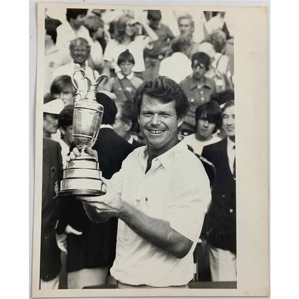 Tom Watson 1983 Open Championship Victory Claret Jug Original Press Photo