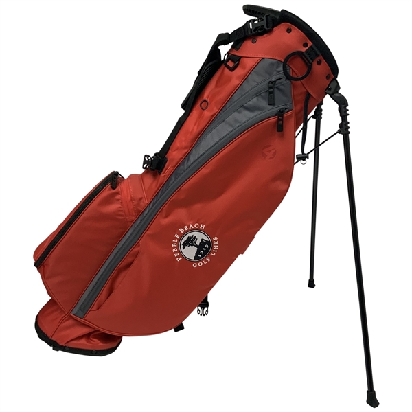 Pebble Beach Golf Links Embroidered Red Titleist Golf Stand Bag - Excellent Condition