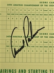 Arnold Palmer Twice Signed 1954 USGA Amateur Championship Program JSA ALOA