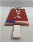 2017 Walker Cup at Los Angeles Country Club 'USA' Spectator Paddle Sign - Scottie Scheffler & Colin Morikawa