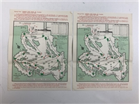 A Five-Piece Collection of 1972 Masters Tournament Pairing Sheets and Spectator Guides