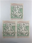 A Five-Piece Collection of 1972 Masters Tournament Pairing Sheets and Spectator Guides