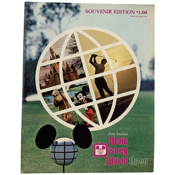 1971 Walt Disney World Open Program - Nicklaus 1st of 3 Wins in-a-Row