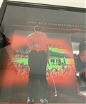 Tiger Woods Signed Nike SP 8 TW Tour Golf Shoe Extremely Ltd Ed /25 Display UDA Shadowbox