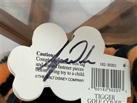Tiger Woods Signed Disney Tigger Plush Golf Club Head Cover with 1997 Disney Oldsmobile Golf Classic Ticket and Display Case JSA ALOA