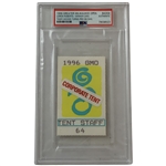 1996 Greater Milwaukee Open Tent Staff Badge - Tiger Woods Pro Debut PSA Authentic