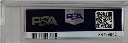 Tiger Woods Signed 2009 British Open Weekly Admission Guest Pass PSA NM-MT 8 Auto 9