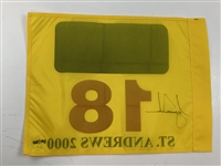 Tiger Woods Signed 2000 The Open at St Andrews Flag Limited Edition 391/500 UDA & PSA/DNA