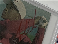 Tiger Woods Time-Period Signed Stanford Amateur Newspaper Image w/ PSA Auto Grade Mint 9