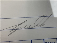 Tiger Woods Signed 1997 MasterCard Colonial Round 1 Match-Used Scorecard (67!) PSA NM-MT 8