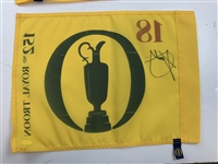Xander Schauffele Signed 2024 Open Championship at Royal Troon Yellow Screen Flag JSA #CM67393