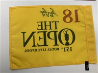 Gary Player Signed 151st Open Championship Royal Liverpool Pin Flag JSA #CM67291