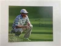 Lot of 6 Signed Professional Golf Photographs Featuring Open Championship Winners Beckett, JSA & JSA ALOA