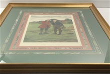 Walter Dendy Sadler The First Tee Framed Historical Golf Print