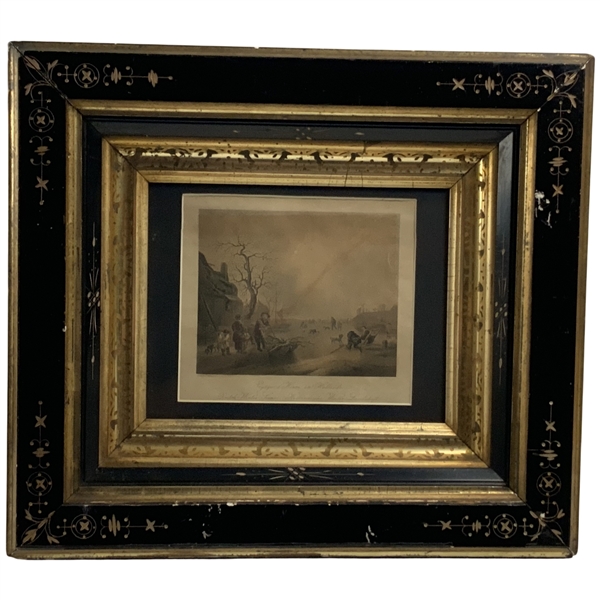 Albert Henry Payne after Adriaen van Ostade, Dutch Winter Scene Steel Engraving