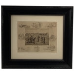 Frank Paton Signed Golf Etching Royal and Ancient St Andrews 1798 Published 1894