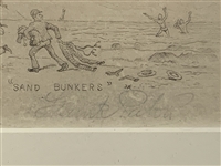 Frank Paton Signed Golf Etching Royal and Ancient St Andrews 1798 Published 1894