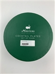 A Set of Four Masters Home Collection Tartan Pattern Porcelain Cocktail Plates